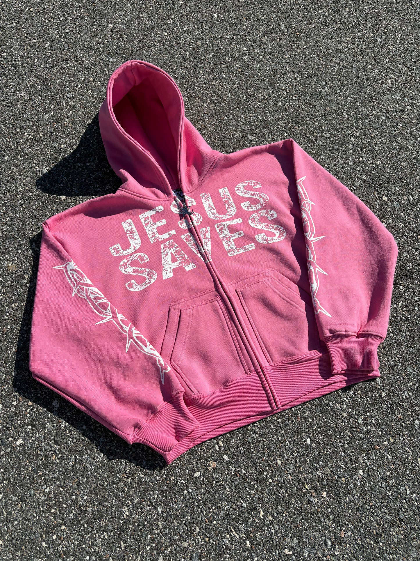 “JESUS SAVES” Zip-Ups